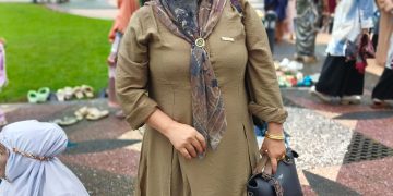 Ibu Suci Santi, koordinator para korban penipuan Toko Mas Bagindo Romi.