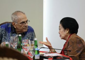 Megawati Soekarnoputri berdiskusi dengan Presiden Timor Leste Jose Ramos Horta. (Foto: Monang Sinaga dan Tim Media PDIP)