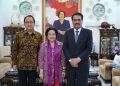 Prof. Dr. (H.C.) Megawati Soekarnoputri ditemani M. Prananda Prabowo saat menjamu Duta Besar Republik Yaman untuk Indonesia, Salem Ahmed Abdulrahman Balfakeeh (Foto: Monang Sinaga dan Tim Media PDIP)