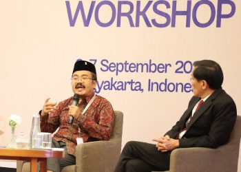 Dr. Sukidi berbicara dalam Forum CALD 2026 di Yogyakarta.