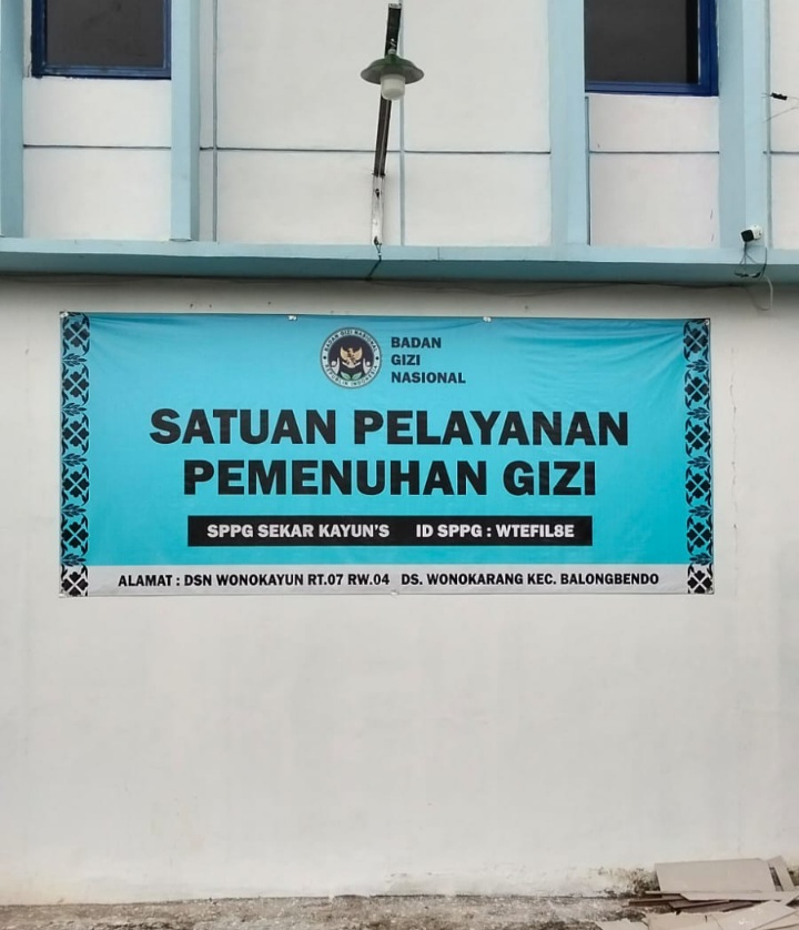 SPPG Desa Wonokarang, Kecamatan Balongbendo.