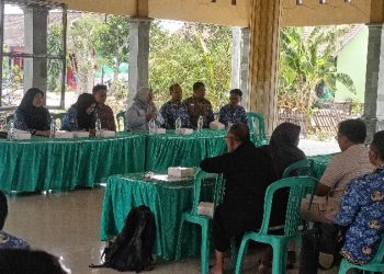 Bidang pertanahan dinas PUTR kabupaten Gresik Sosialisasikan pemebebasan lahan warga yang terdampak proyek normalisasi kali lamong