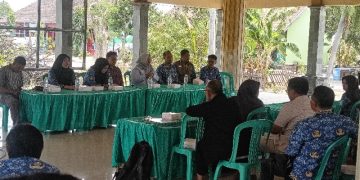 Bidang pertanahan dinas PUTR kabupaten Gresik Sosialisasikan pemebebasan lahan warga yang terdampak proyek normalisasi kali lamong